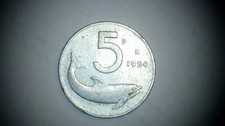 MONETA RARA DA  5 LIRE  DEL