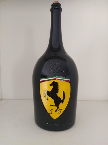 Bottiglia vetro con - , logo