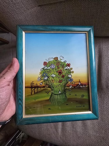 Quadro dipinto naif firmato - quadro,