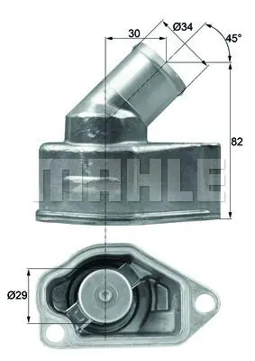 Termostato mahle per - termostato, 87
