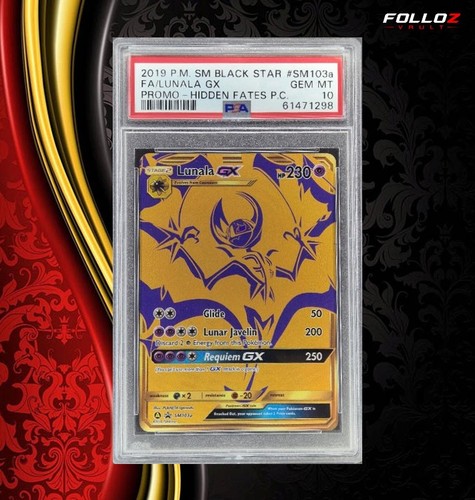 Carta pokemon lunala sm103a - lunala, gx