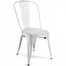 Sedia in metallo bianca