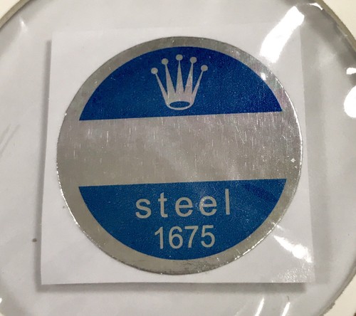 Rolex 1675 steel caseback blue - rolex,