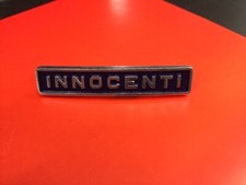 TARGHETTA SCRITTA INNOCENTI LAMBRETTA J50 DELUXE/J125 M4  - NUOVA DELL'EPOCA NOS