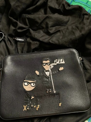 Pochette pelle vitello nera - vitello,