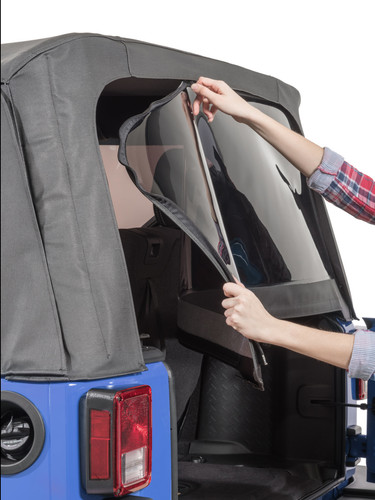 Soft top rear lift gate - top,
