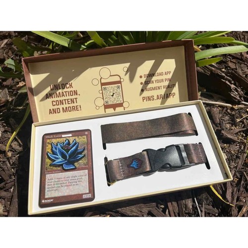 Black lotus pinfinity pin - black,