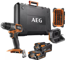 Kit Trapano elettrico avvitatore a batteria percussione BRUSHLESS 18V LITIO AEG