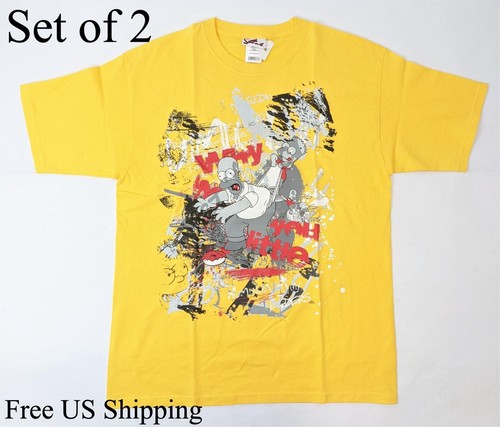 Simpson shirt uomo giallo - simpson,