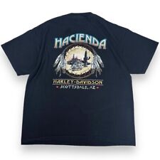 T-shirt maglietta vintage Harley Davidson stampa grafica, nera, XL (S1311)