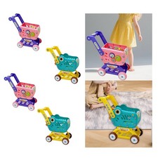 Carrello Della Spesa Mini per Bambini, Giocattolo Educativo per Supermercato