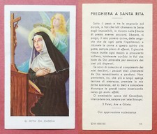 Santino Holy Card: Santa Rita