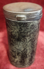 SCATOLA CORNO e METALLO ARGENTO - GABRIELLA CRESPI - VINTAGE