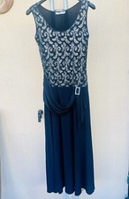 Abito Da Sera Lungo Donna Paillettes Vintage Style Senza Maniche 