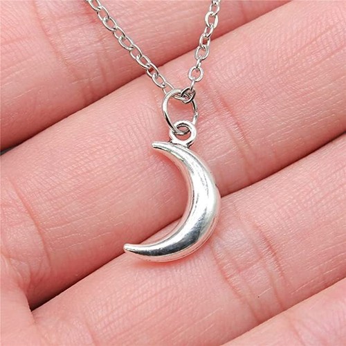 Collana luna 18mm argento - luna,