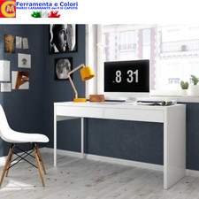Scrivania PC Bianco Lucido