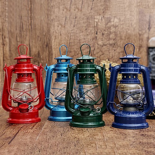 Vintage hanging kerosene lamp - vintage,