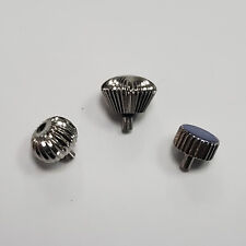 Per 6497/6498 ST Movimento Acciaio Inox Temprato Orologio Corona Tappo Ricambi