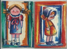 QUADRO BAMBINA OLIO SU