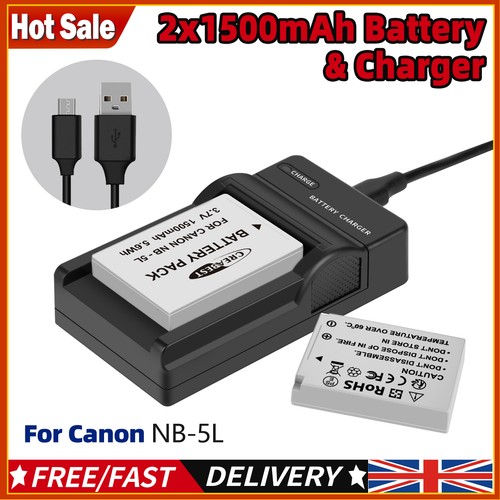 Batteria e caricatore - nb-5l,