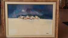Quadro olio tela lido - olio,
