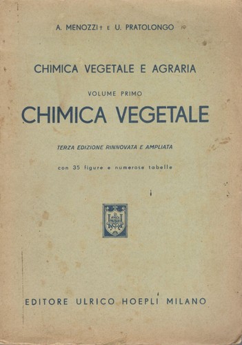 Chimica vegetale agraria - vegetale, e