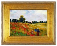 Campo di Papaveri - Claude Monet - Dipinto a Olio Tela - 82x102 CM - Arte