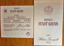 Etichette vino AUSTRIA WEINGUT