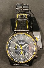 Orologio Pierre Bonnet cronografo 7213D quadrante nero uomo cinturino pelle