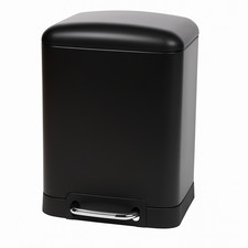 Pattumiera a pedale 6L nero