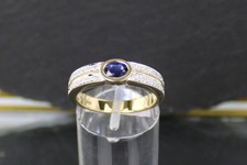 Anello con brillanti zaffiro