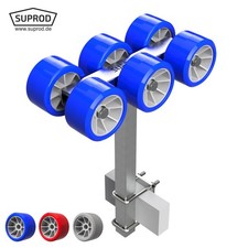 6 volte Rotoli carrello per il lancio delle barche rimorchio de barca Ø 120 mm
