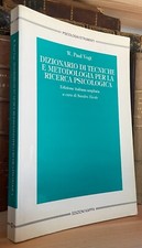 Vogt Dizionario di tecniche e metodologia per la ricerca psicologica Kappa 1985
