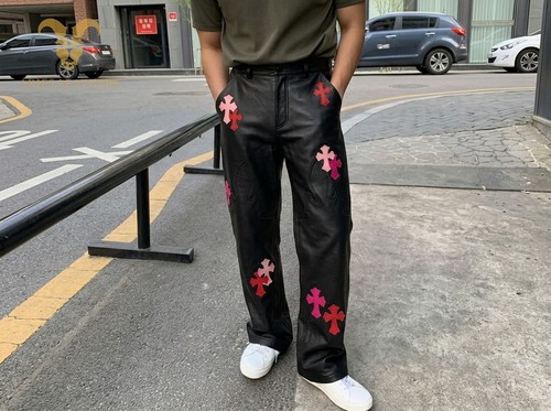 Pantalone biker uomo pelle