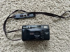 Nikon One-Touch 200 35 mm obiettivo 5 zone autofocus pellicola fotocamera tracolla vintage