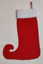 Befana red cotton sock new