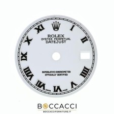 ROLEX Dial Quadrante OYSTER Perpetual Datejust Bianco Numeri Romani ’’Swiss M...