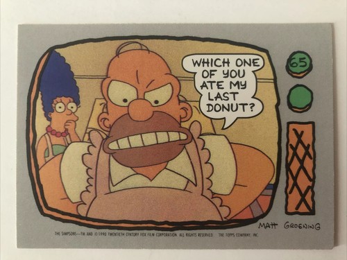 The simpsons topps - the,