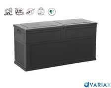 BAULE MULTIUSO ANTRACITE EFFETTO RATTAN IN RESINA INALTERABILE - CAPACITA' 320LT