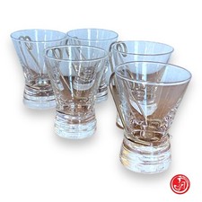 5 tazzine in vetro per il caffè