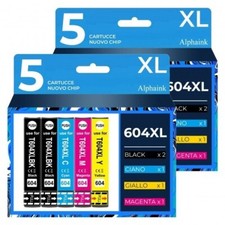 10 CARTUCCE T604XL EPSON XP-2200 XP-2205 XP-3200 XP-3205 XP-4200 XP-4205 WF-2910