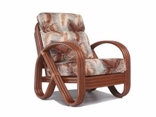 Walnut Rattan Living Room