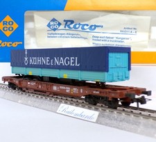 ROCO CARRO CANGURO IN METALLO CON RIMORCHIO KUHNE & NAGEL Sdkms DB art 44311B