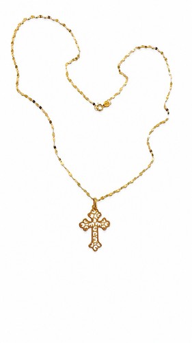 Collana con croce gotica - croce,