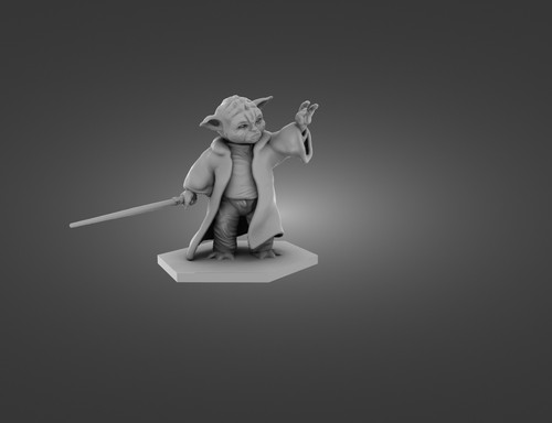 Master jedi yoda - master, scultura