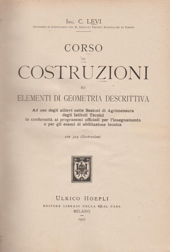 Levi corso di - levi, costruzioni