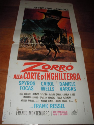 Locandina zorro alla corte - zorro,