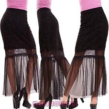 Gonna lunga velata brilantini