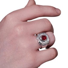 Uomo Argento Sterling Rotondo