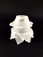 Vetro di ricambio bianco paralume per applique e lampadari in ottone ROSETTA